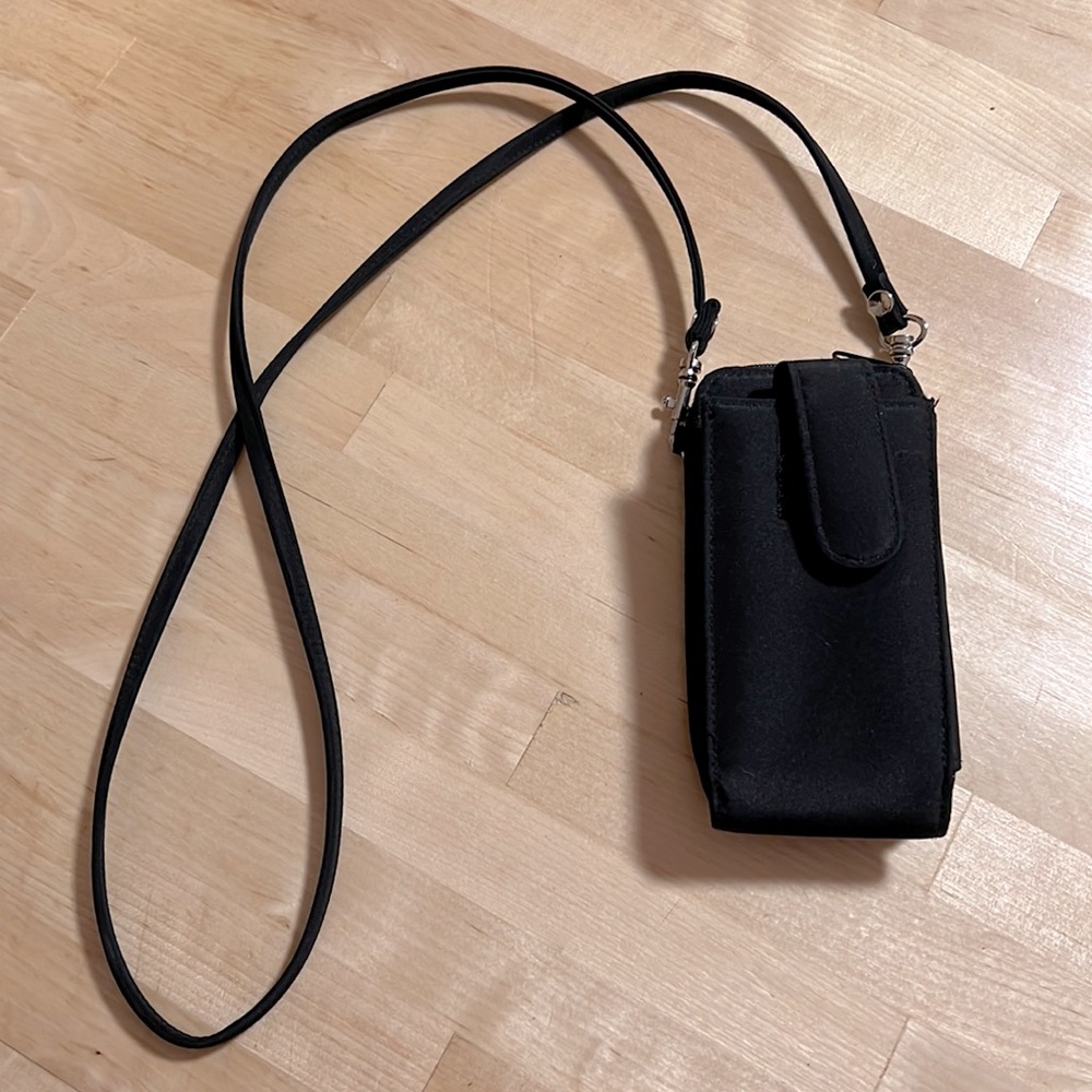 Small Crossbody Essentials Bag with Cell Phone Holder and Wallet
